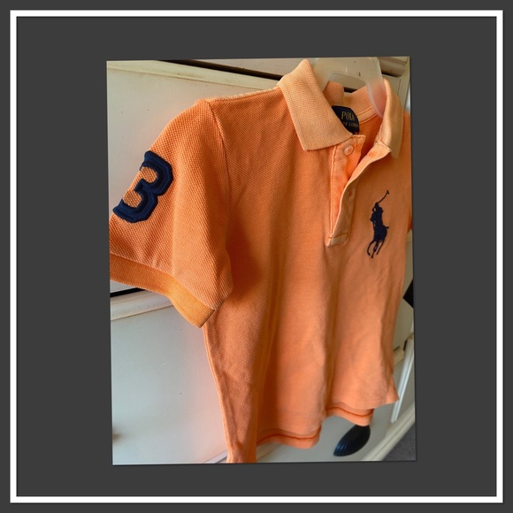 Toddler Boys Faded Orange Shirt Polo Ralph Lauren - Picture 4 of 4